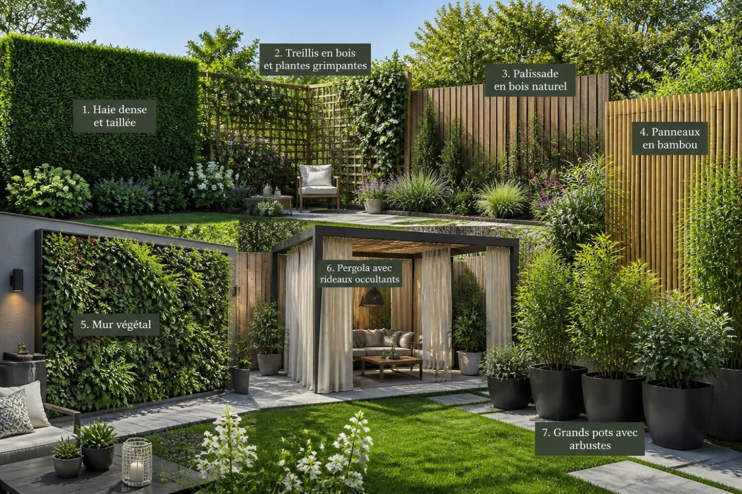 Comment cacher un vis-à-vis dans son jardin : 7 solutions efficaces