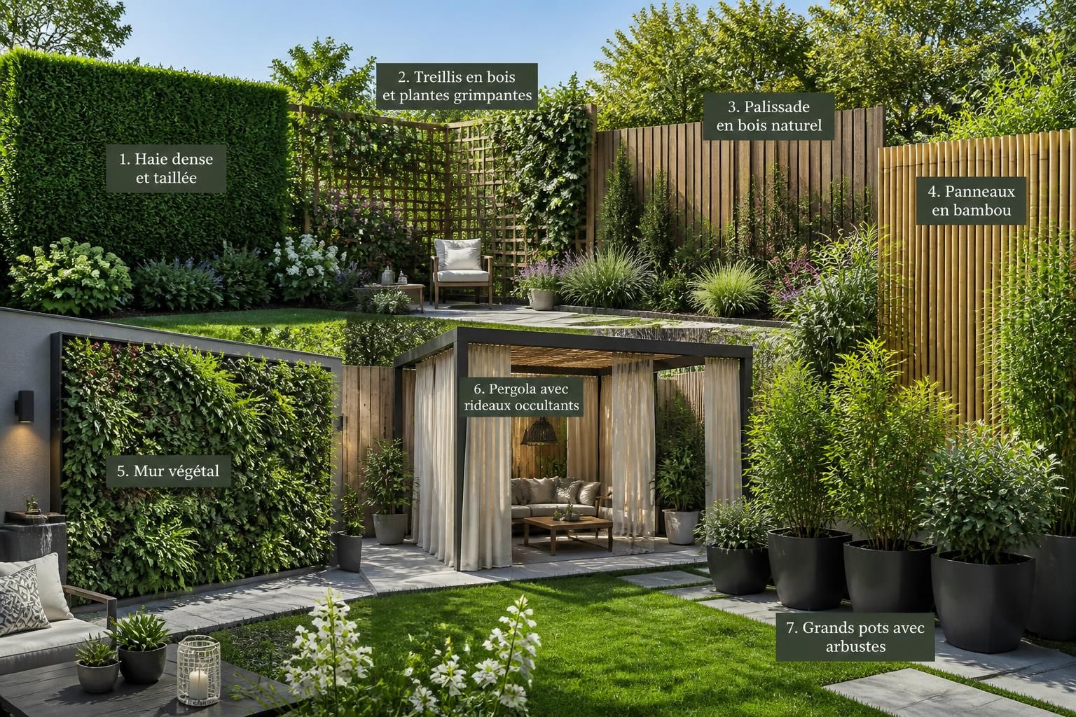 découvrez 7 solutions efficaces pour cacher un vis-à-vis dans votre jardin et profiter pleinement de votre espace extérieur en toute intimité.