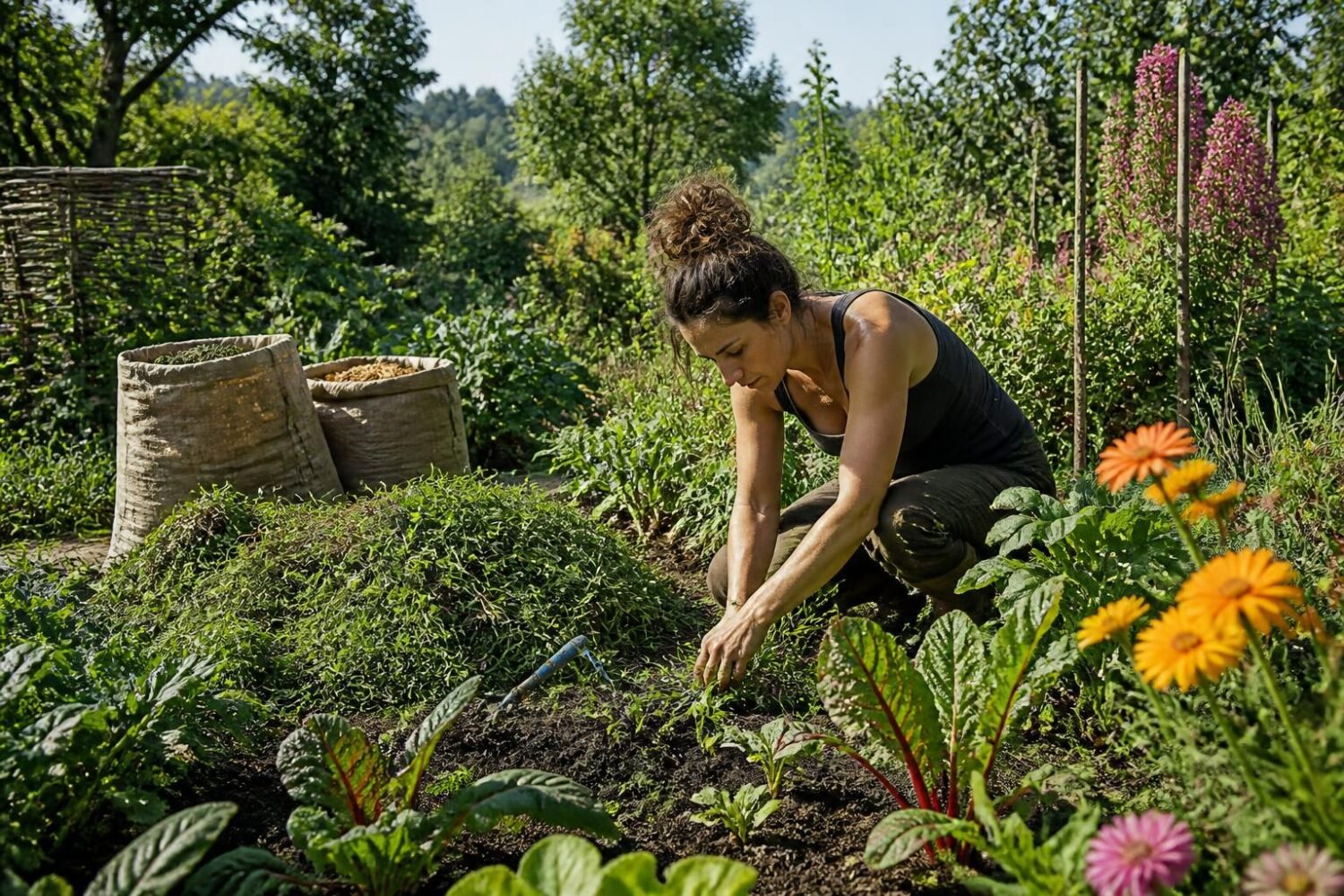Désherbage du jardin : méthodes naturelles et gestes efficaces