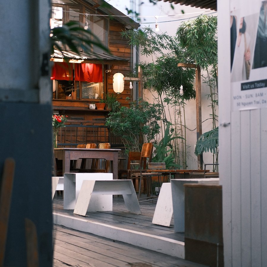 Terrasse aménagée au jardin