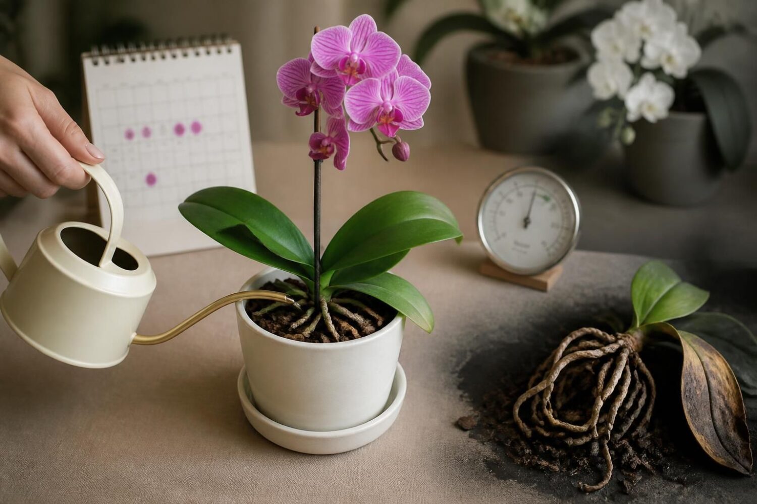 Arrosage des orchidées : fréquence, méthode et erreurs à éviter