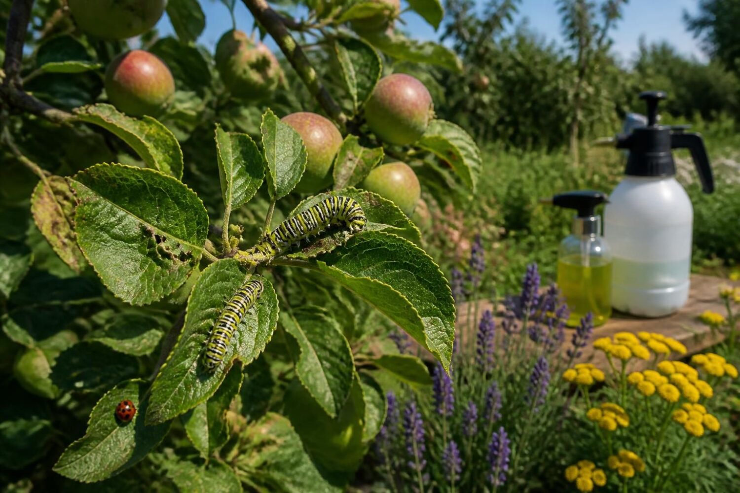 Chenilles du pommier : les identifier et les traiter naturellement