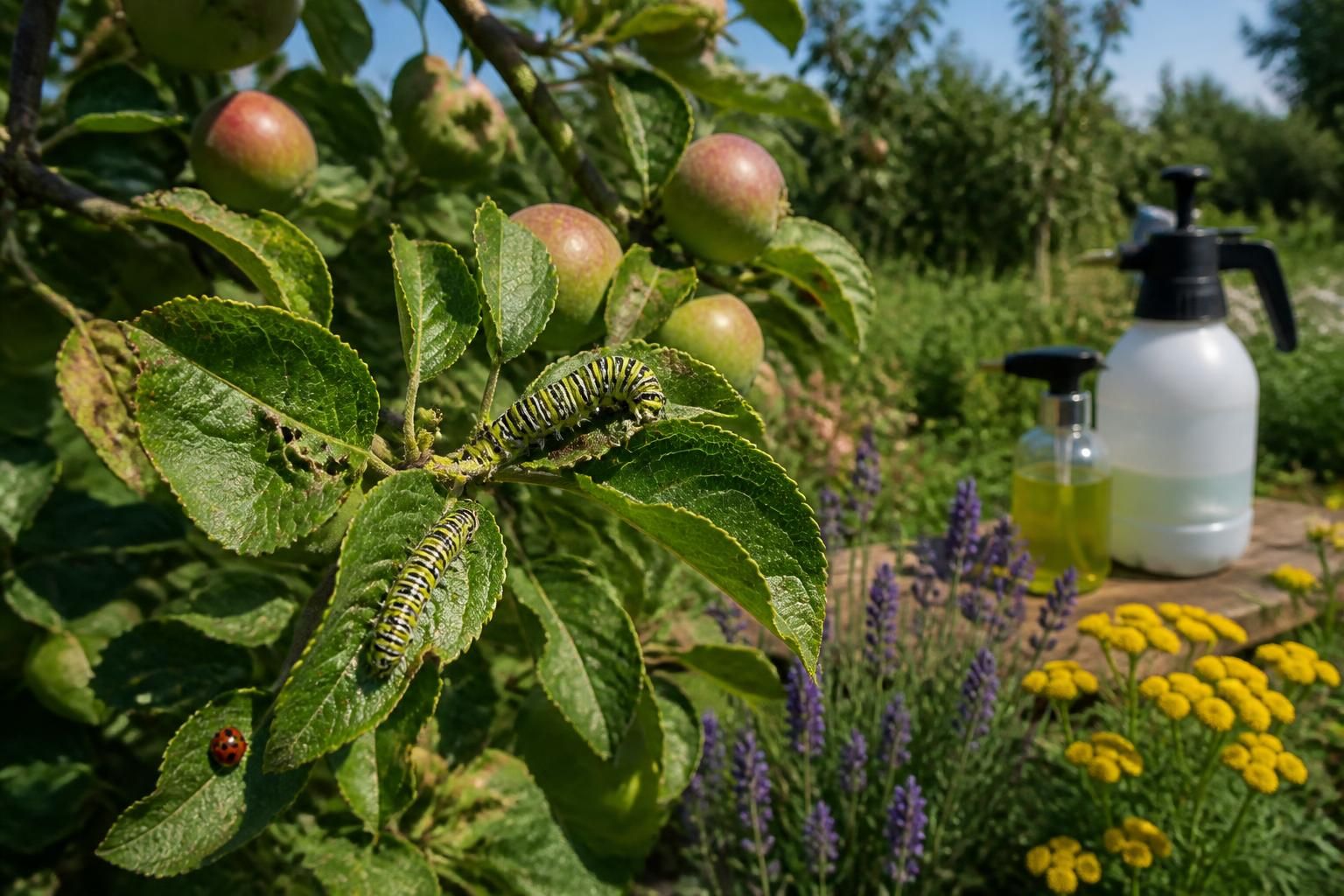 découvrez comment identifier les chenilles du pommier et les traiter naturellement pour protéger votre arbre sans utiliser de produits chimiques.