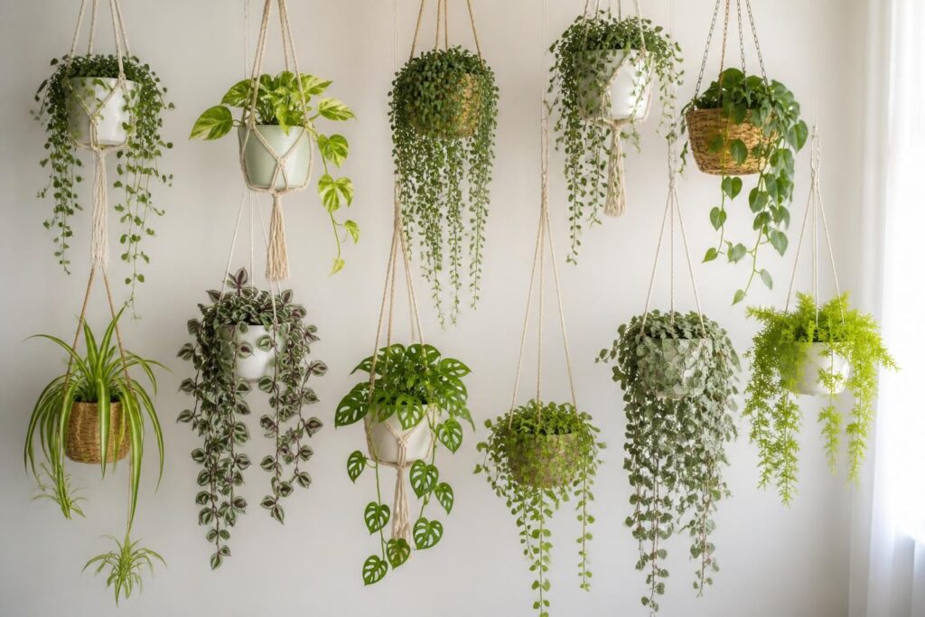 découvrez 10 espèces de plantes d'intérieur retombantes faciles à suspendre pour apporter une touche de verdure élégante et naturelle à votre intérieur.