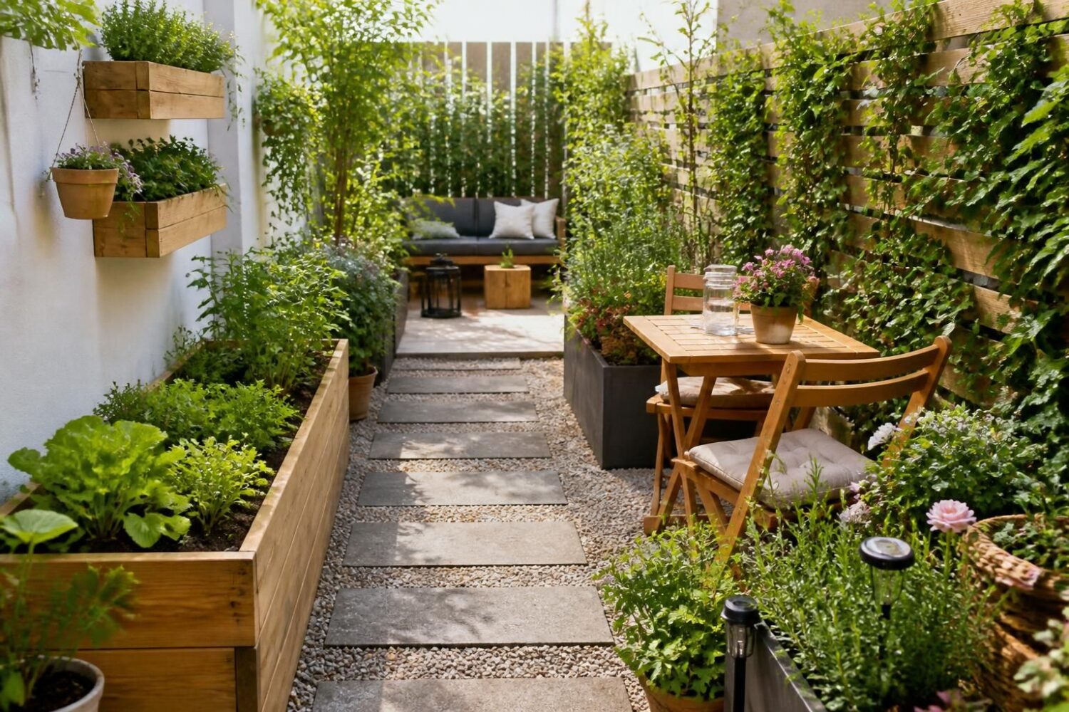 Aménager un petit jardin de 50 m² : idées et astuces gain de place