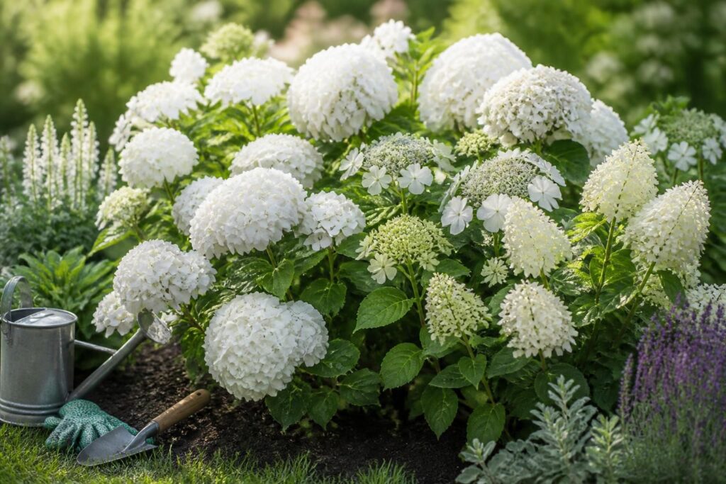 découvrez tout sur l'hortensia blanc : les différentes variétés, conseils pour la plantation et astuces d'entretien pour un jardin éclatant.
