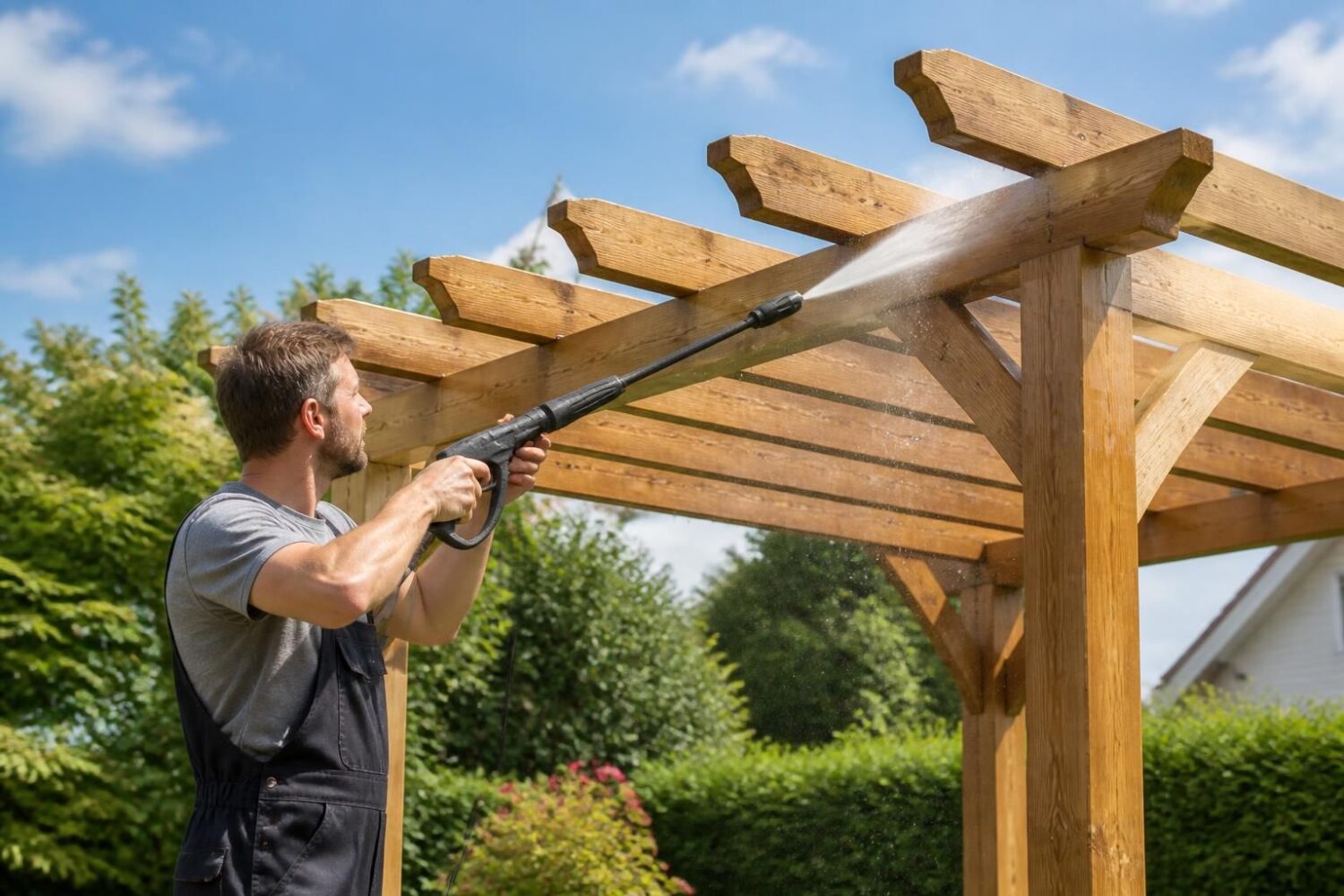 Peut-on nettoyer une pergola au Karcher sans l&rsquo;abîmer ?