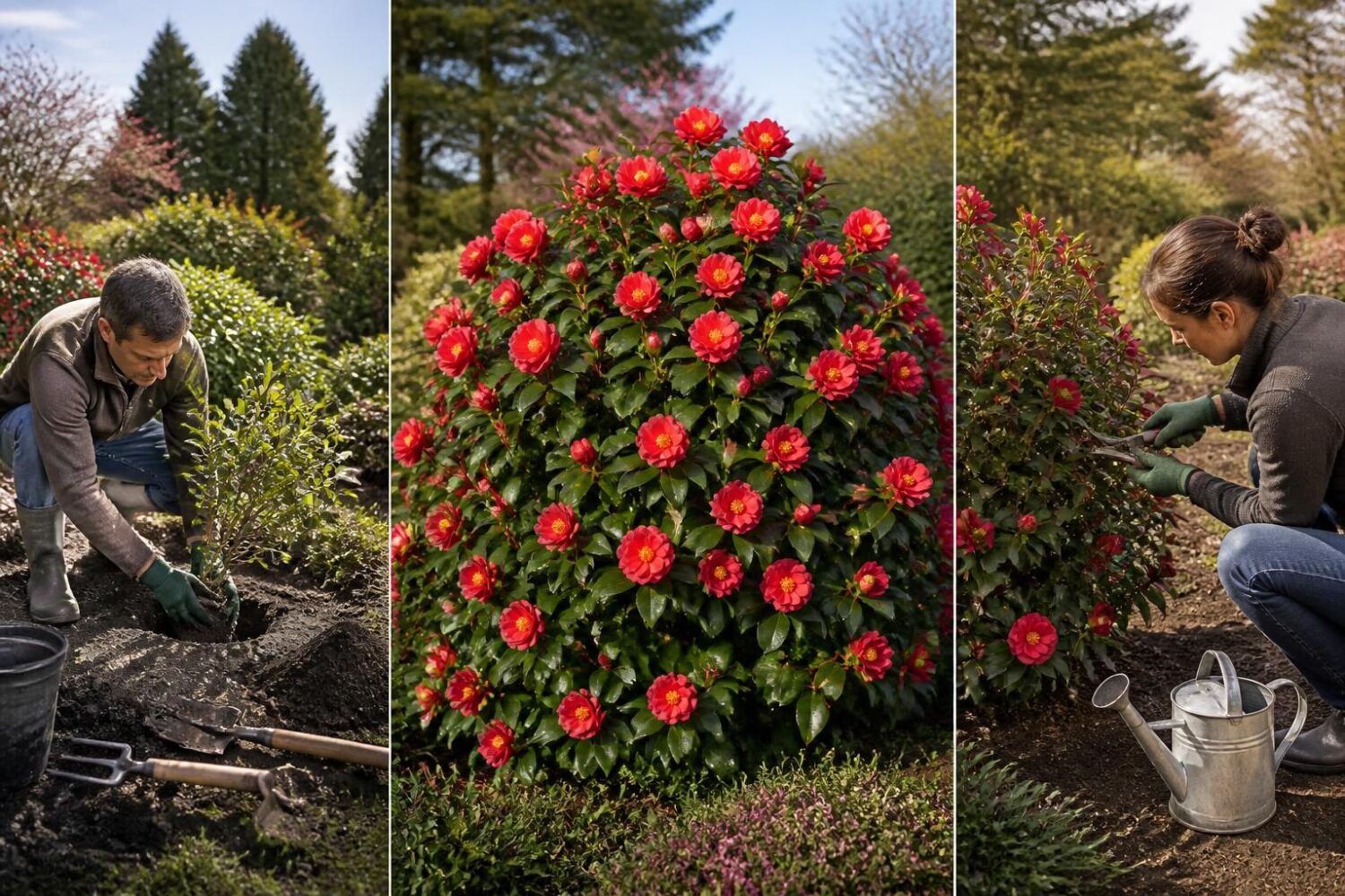 Camélia du Japon : plantation, floraison et entretien