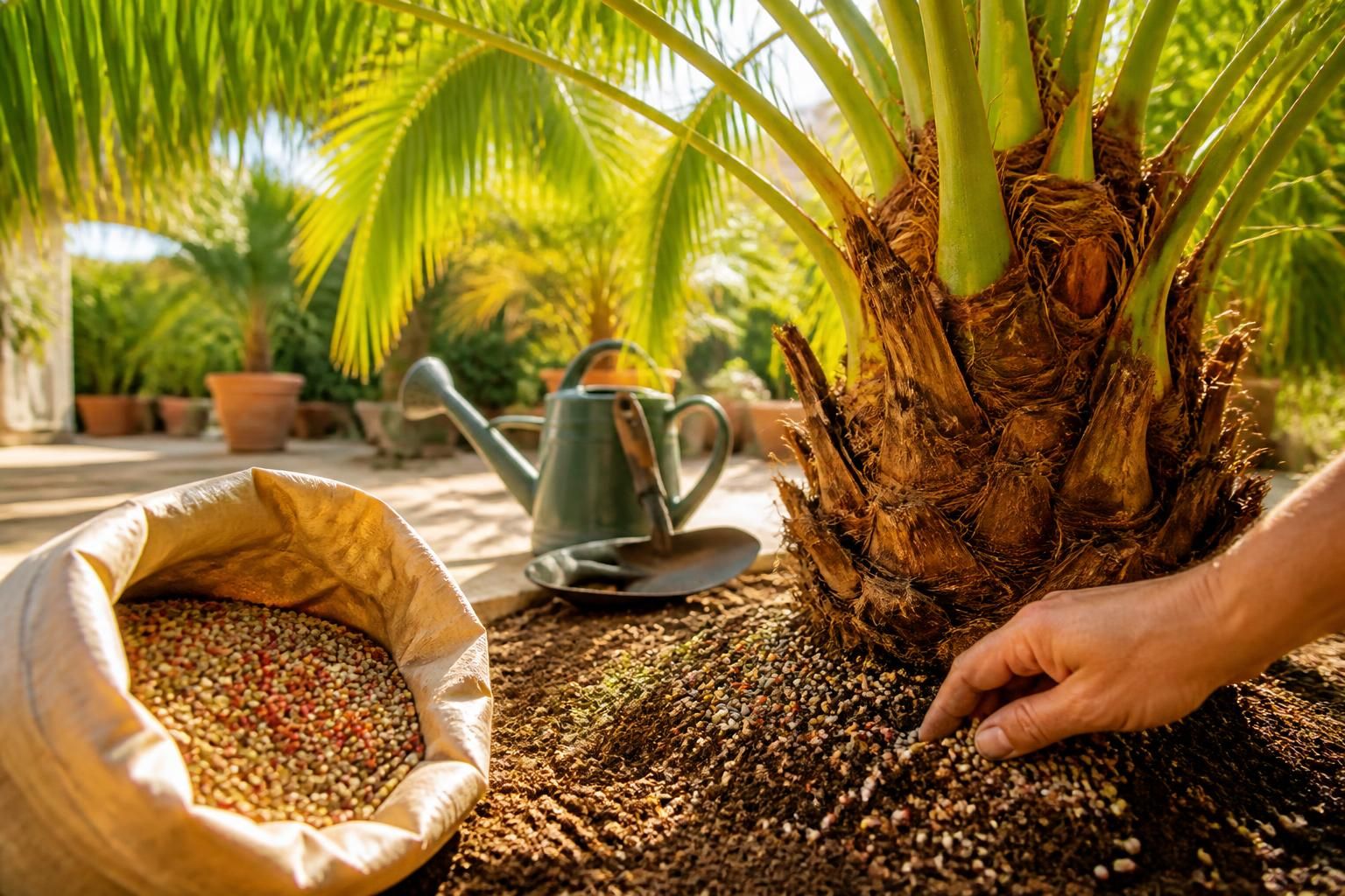 découvrez quel engrais utiliser pour vos palmiers et la fréquence idéale pour les nourrir afin d'assurer leur croissance et leur santé optimale.