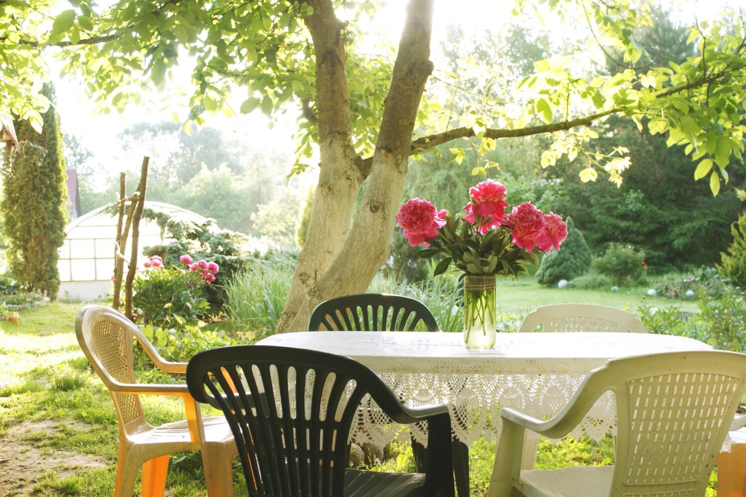 Comment raviver un salon de jardin en plastique noir terni